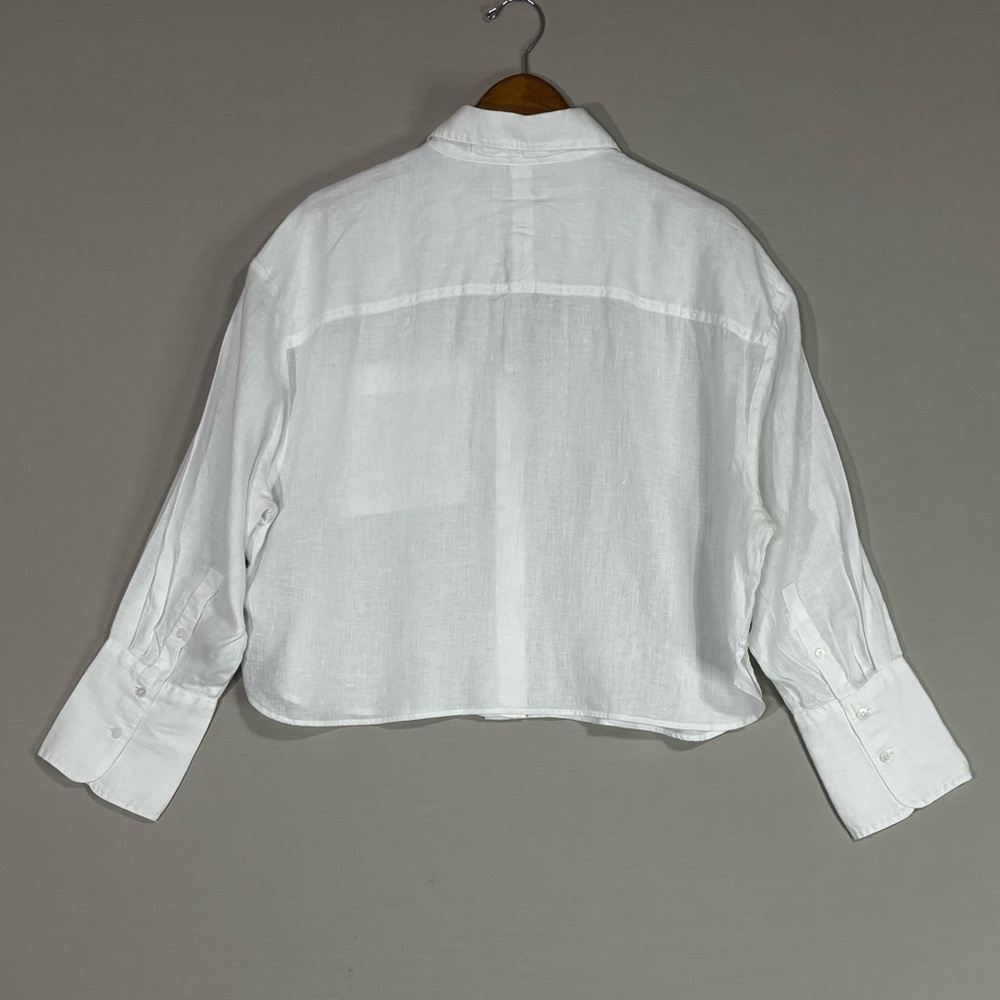 Banana Republic Off-White Linen Blouse - Picture 3 of 6